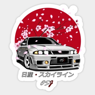 R33 Silver SunRise Edition Sticker